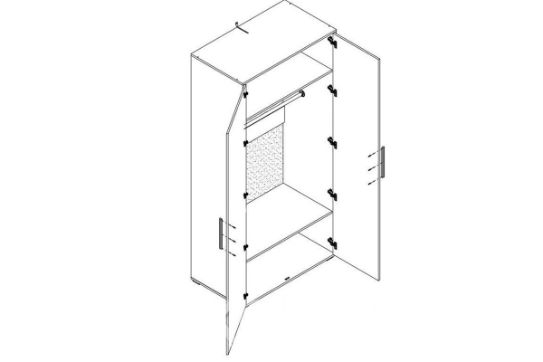 Шкаф 2D Тони Світ Меблів