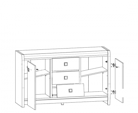 Комод Лорен KOM2D3S БРВ Украина