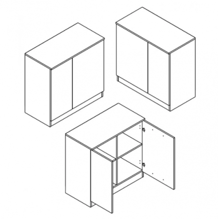 Тумба Офис Нью KOM2D/78 Гербор