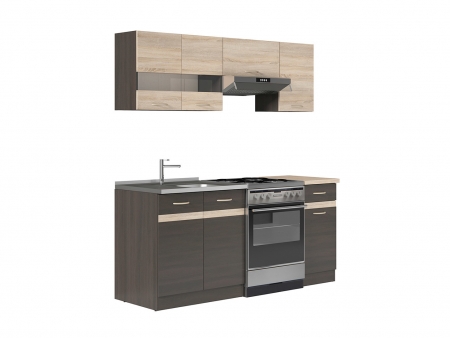 Кухня Junona Line 180 BRW, венге/дуб сонома