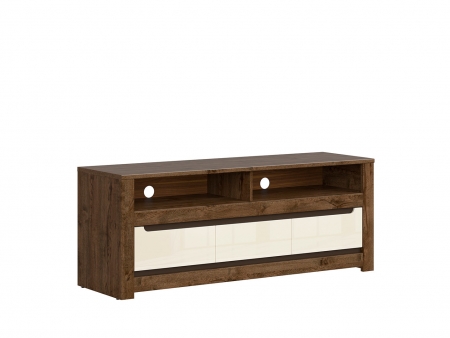 Тумба ТВ Ruso RTV3S, дуб april/перламутровый глянец