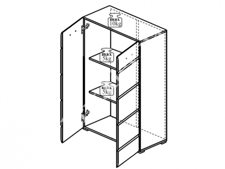 Стенка Арктика БРВ Украина, нимфея альба/белый глянец