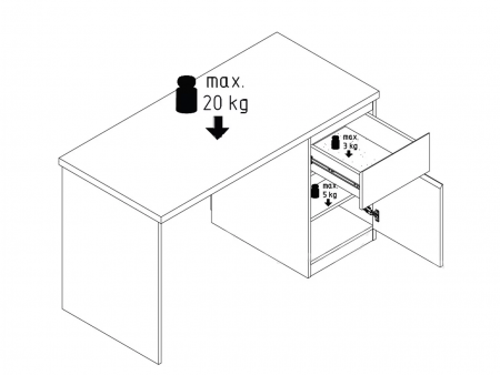Стол письменный Мия 1Т Світ Меблів