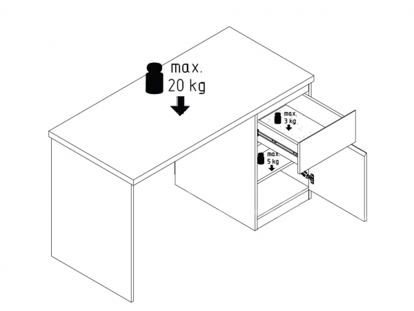 Стол письменный Мия 1Т Світ Меблів