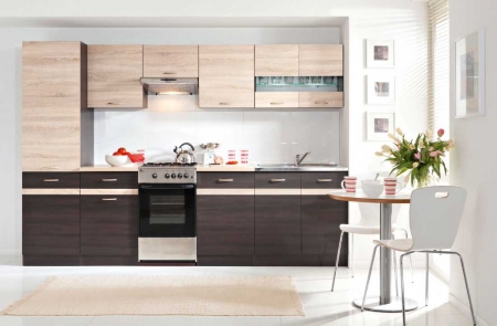 Кухня Junona Line 230 BRW, дуб венге