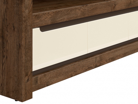 Тумба ТВ Ruso RTV3S, дуб april/перламутровый глянец