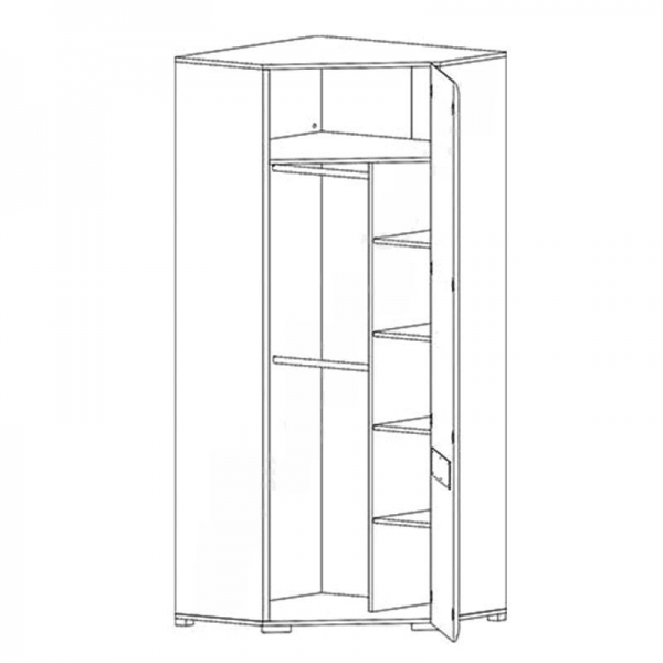 Шкаф угловой Ацтека SZFN1D/21/10 БРВ Украина