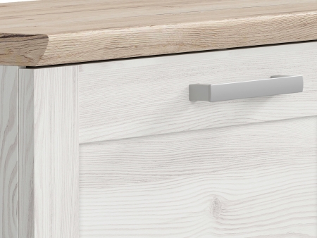 Тумба для обуви Romance SFK1D, лиственница sibu светлая/дуб санремо светлый