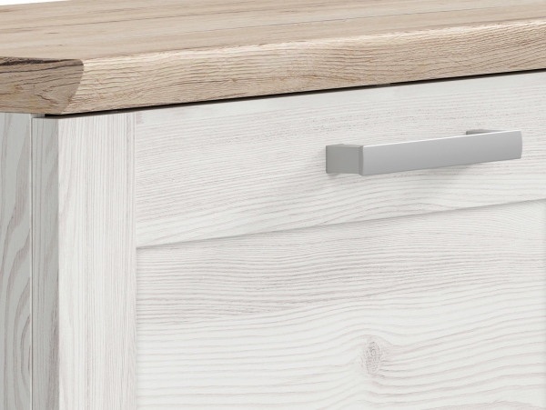 Тумба для обуви Romance SFK1D, лиственница sibu светлая/дуб санремо светлый