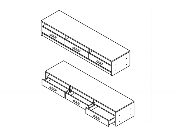 Тумба ТВ Непо RTV3SN Гербор