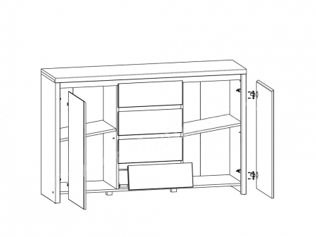 Комод Коен 2 KOM2D4S БРВ Украина