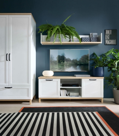 Гостиная Haga BRW, белый канадский/дуб польский