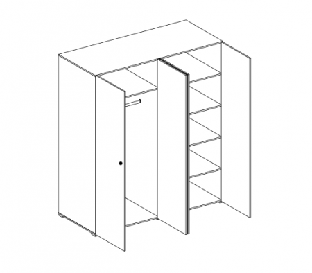 Шкаф Вивиан 4Д Світ Меблів