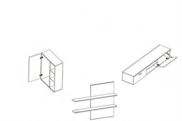 Стенка Кватро Гербор, венге
