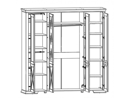 Шкаф Марсель SZF4D Гербор