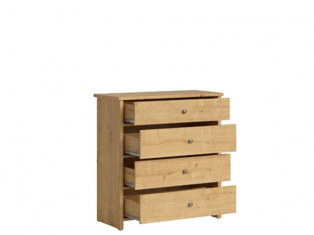 Комод Porto KOM4S, дуб натуральный берлингтон