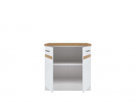 Тумба кухонная Junona Line D2D/80/82, белый глянец