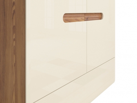 Шкаф Indio SZF2D1S, лиственница sibiu золотая, перламутр глянец