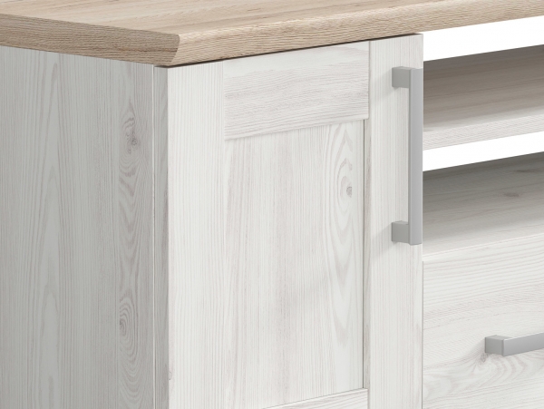 Тумба ТВ Romance RTV2D2S, лиственница sibu светлая/дуб санремо светлый