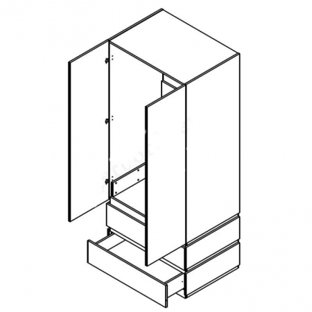 Шкаф Лаер SZF2D2S Гербор