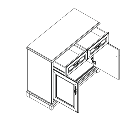 Комод Соната 2D2S Гербор New