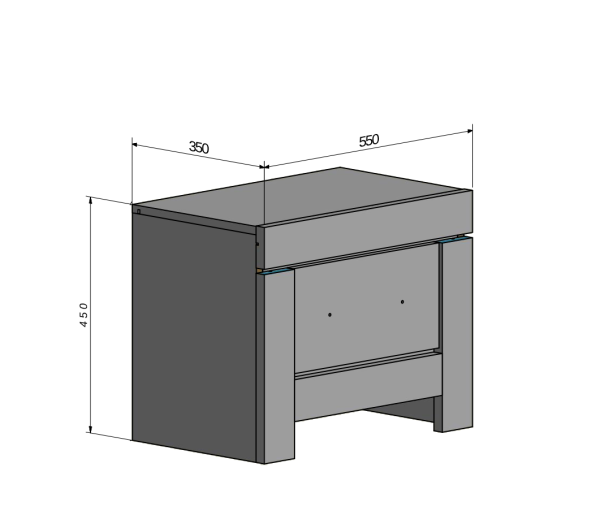 Тумба прикроватная Белен KOM1S Гербор