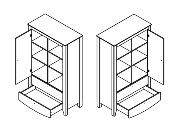 Тумба  Карина KOM1D2S Гербор
