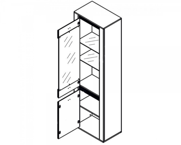 Витрина Селена REG1W1D Гербор