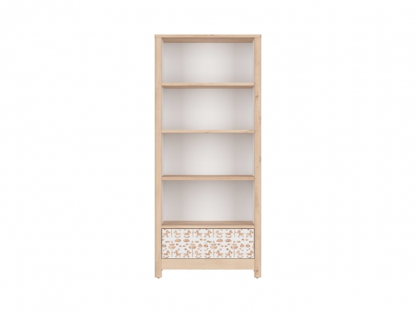 Стеллаж Timon REG1S/18, бук iconic, белый