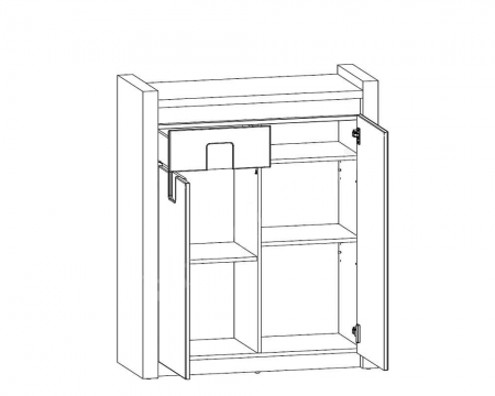 Тумба Alameda KOM2D1S BRW Польша