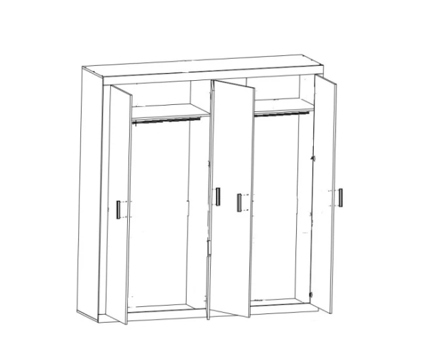 Шкаф Сара SZF4D Гербор