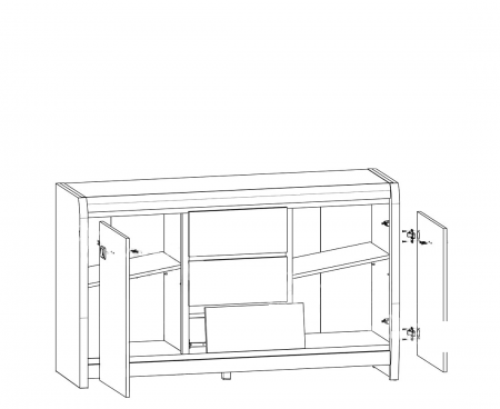 Комод Клео 2D3S Гербор