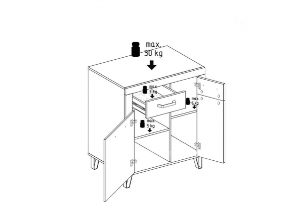 Тумба Рио 2Д1Ш Світ Меблів