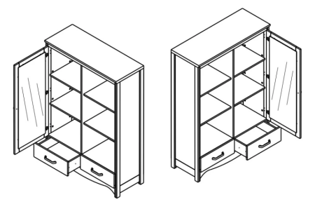 Витрина Дана REG1W2S Гербор