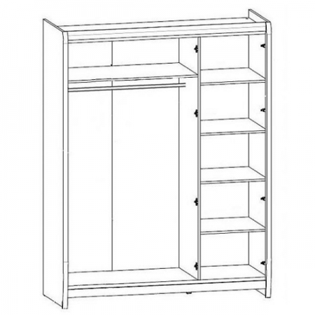 Шкаф Лорен SZF3D БРВ Украина
