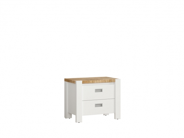 Тумба Dreviso KOM2S, белый/дуб вестминстер/белый дуб