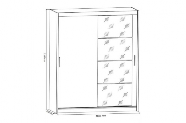 Шкаф-купе Диего 180 БРВ Украина