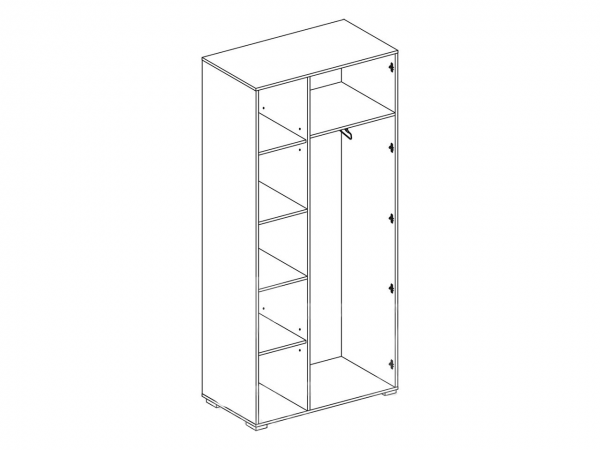 Шкаф Бьянко 2ДЗ Світ Меблів