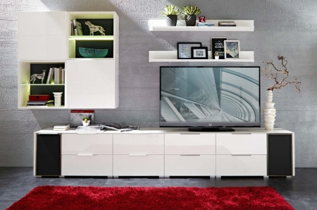 Полка Median P/2/14, белый/белый глянец