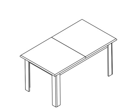 Стол обеденный Соната 160 Гербор New