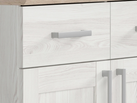 Комод Romance KOM2D2S, лиственница sibu светлая/дуб санремо светлый