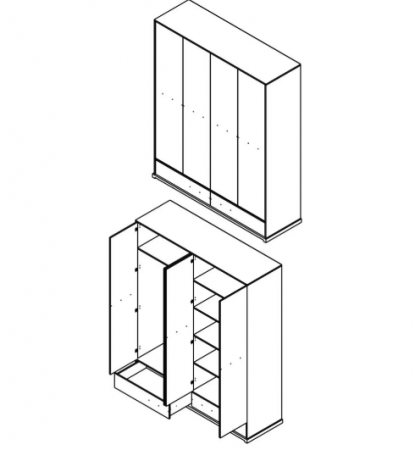 Шкаф Стемма SZF4D2S Гербор