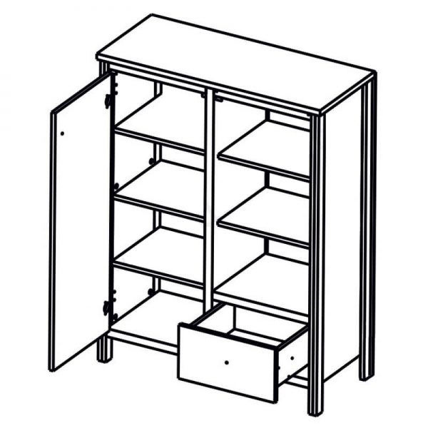 Комод Чос KOM1D1S Гербор