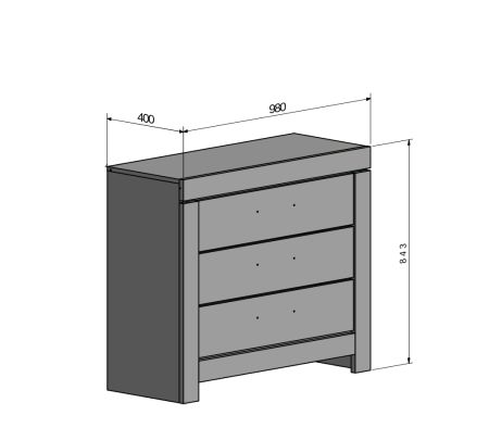 комод белен kom3s гербор