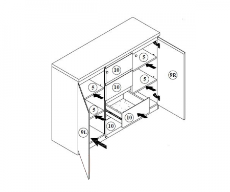 Комод Мия 2Д4Ш Світ Меблів