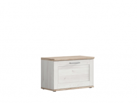 Тумба для обуви Romance SFK1D, лиственница sibu светлая/дуб санремо светлый