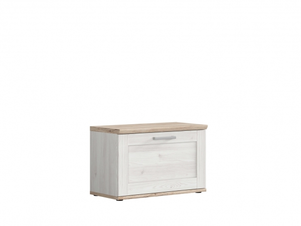 Тумба для обуви Romance SFK1D, лиственница sibu светлая/дуб санремо светлый