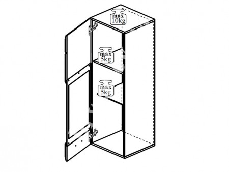 Стенка Арктика БРВ Украина, нимфея альба/белый глянец