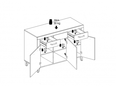 Тумба Рио 3Д3Ш Світ Меблів