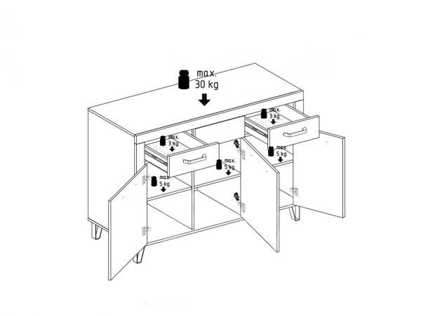Тумба Рио 3Д3Ш Світ Меблів